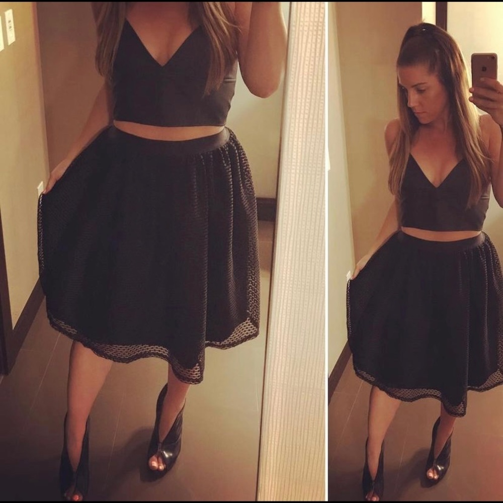 xhileration black size small skirt in black.